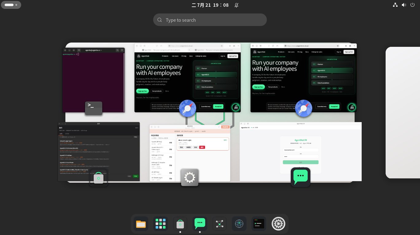 Desktop multi-window workspace overview